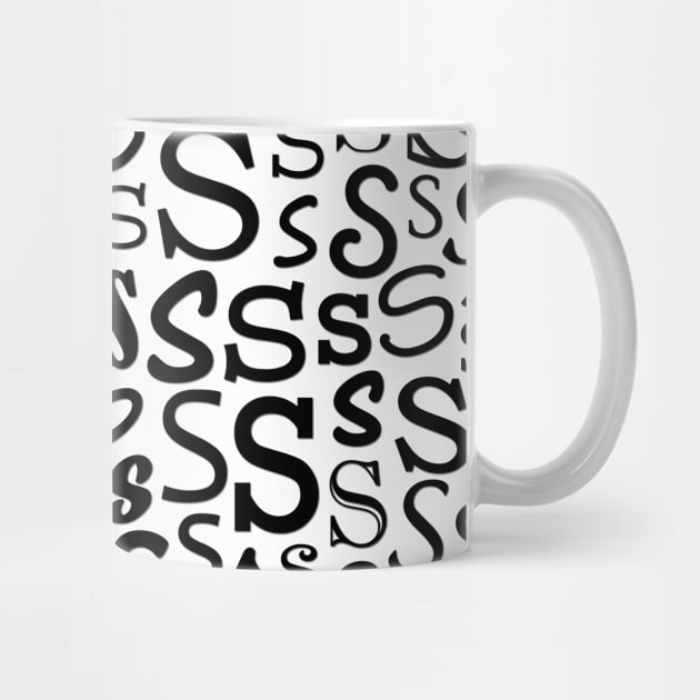 S - Typography (Black) by gillianembers